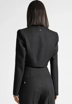 Asymmetric Tailored Cropped Blazer