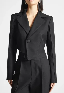 Asymmetric Tailored Cropped Blazer