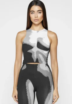 Body Print Racer Top