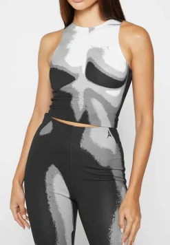 Body Print Racer Top