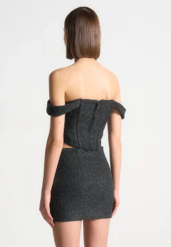 Boucle Bardot Corset Top