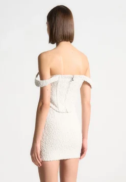 Boucle Bardot Corset Top