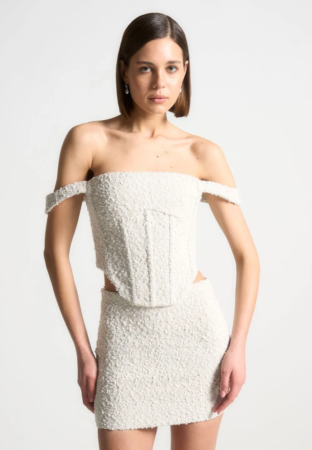 Boucle Bardot Corset Top