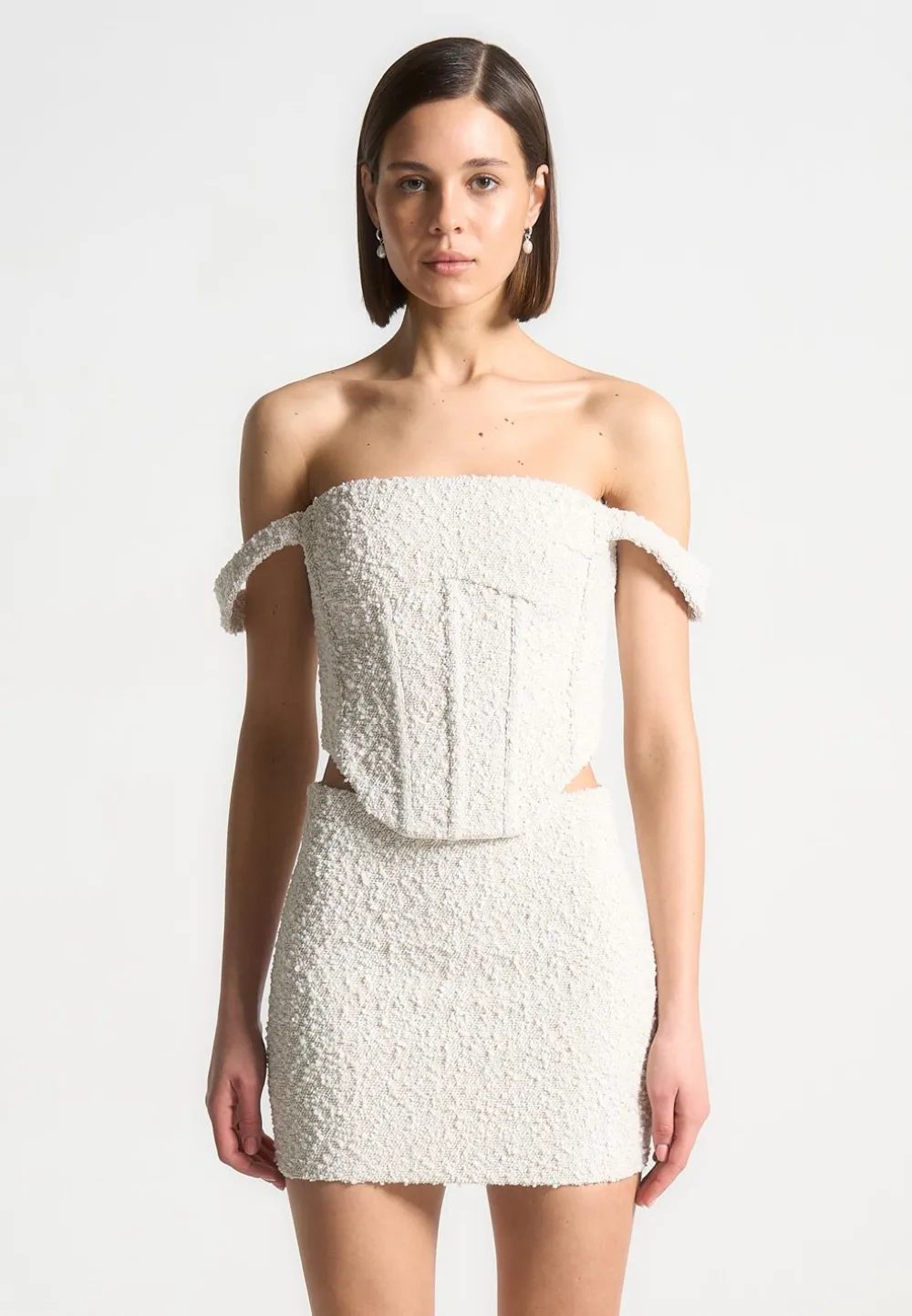 Boucle Bardot Corset Top