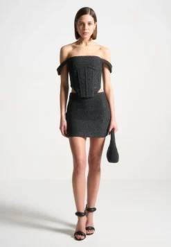 Boucle Bardot Corset Top