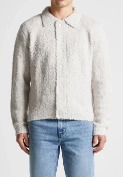 Boucle Knit Button Up Cardigan