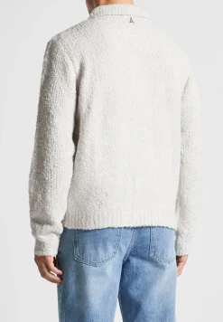 Boucle Knit Button Up Cardigan