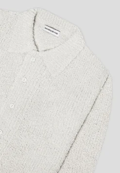 Boucle Knit Button Up Cardigan