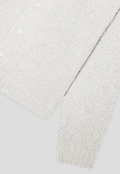 Boucle Knit Button Up Cardigan