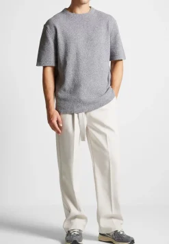Boucle Knit Oversized Fit T-Shirt