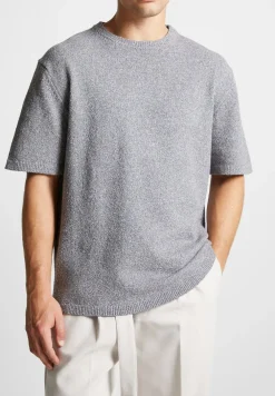 Boucle Knit Oversized Fit T-Shirt