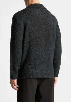 Boucle Knit Polo Jumper