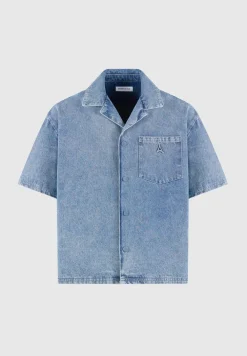 Boxy Denim Revere Shirt