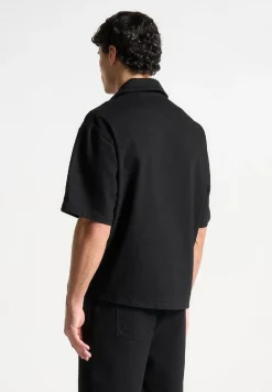 Boxy Denim Revere Shirt