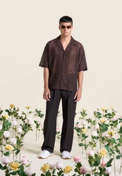 Boxy Lace Revere Shirt