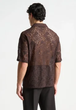 Boxy Lace Revere Shirt