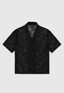 Boxy Lace Revere Shirt