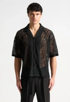 Boxy Lace Revere Shirt