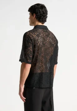 Boxy Lace Revere Shirt