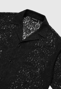 Boxy Lace Revere Shirt