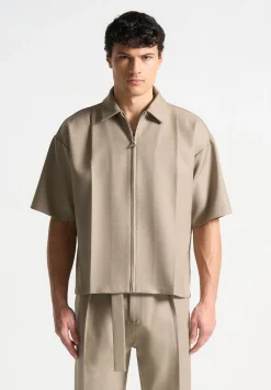 Boxy Shirt With Crease