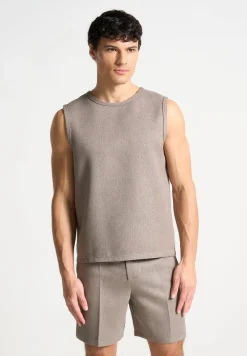Boxy Textured Vest