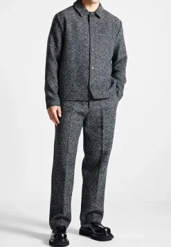 Brushed Herringbone Shacket