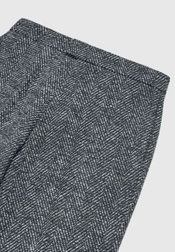 Brushed Herringbone Trousers