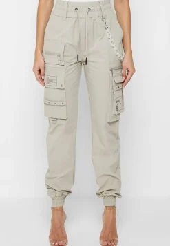 Cargo Pants With Frosted Chain