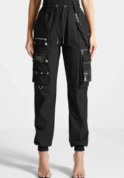 Cargo Pants With Marble & Matte Chain