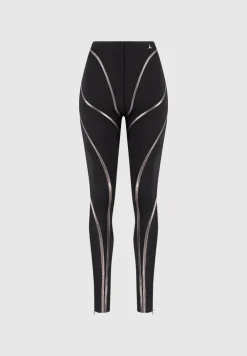 Chrome Piped Contour Leggings