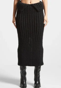 Chunky Knit Midaxi Skirt