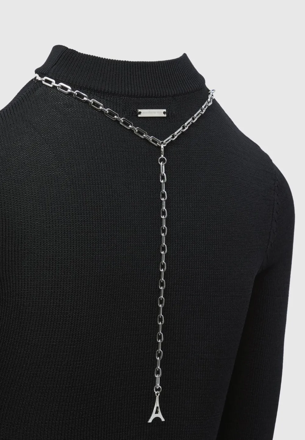 Contour Knit Bodysuit With Chain