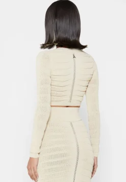 Contour Knit Long Sleeve Top