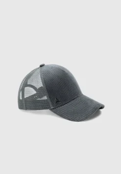 Corduroy Trucker Cap - Steel
