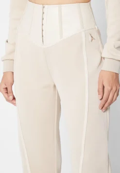 Corset Joggers With Vegan Leather