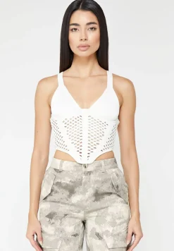 Crochet Knit Corset Top