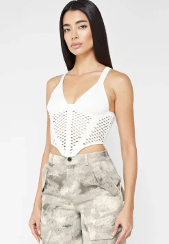 Crochet Knit Corset Top