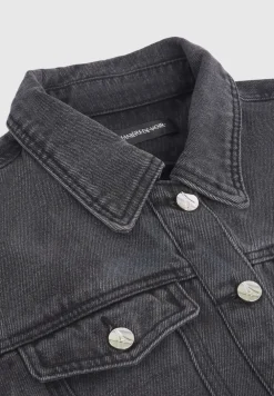 Cropped Tacked Sleeve Jacket