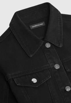 Cropped Tacked Sleeve Jacket