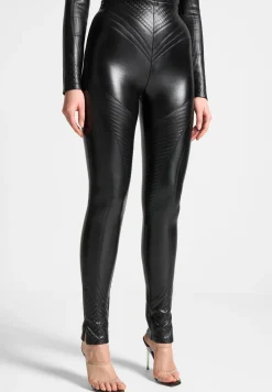 Debossed Contour Leggings