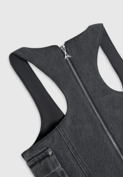 Denim Cargo Corset Top