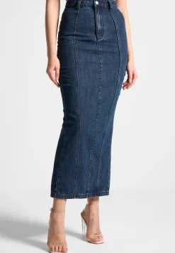 Denim Midaxi Skirt