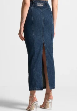 Denim Midaxi Skirt