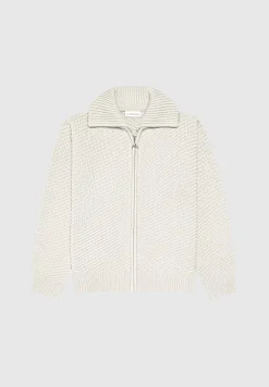 Diagonal Knit Cardigan