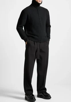 Diagonal Knit Cardigan