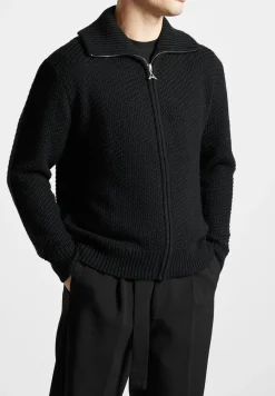 Diagonal Knit Cardigan