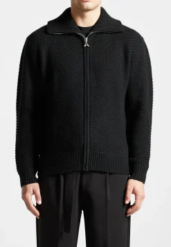 Diagonal Knit Cardigan