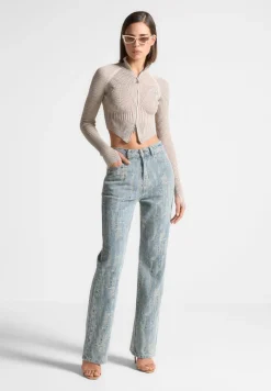 Distressed Boyfriend Jeans