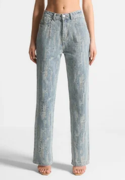 Distressed Boyfriend Jeans